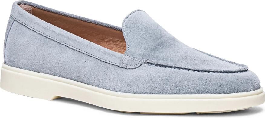 Santoni Suede Loafers Blue Dames