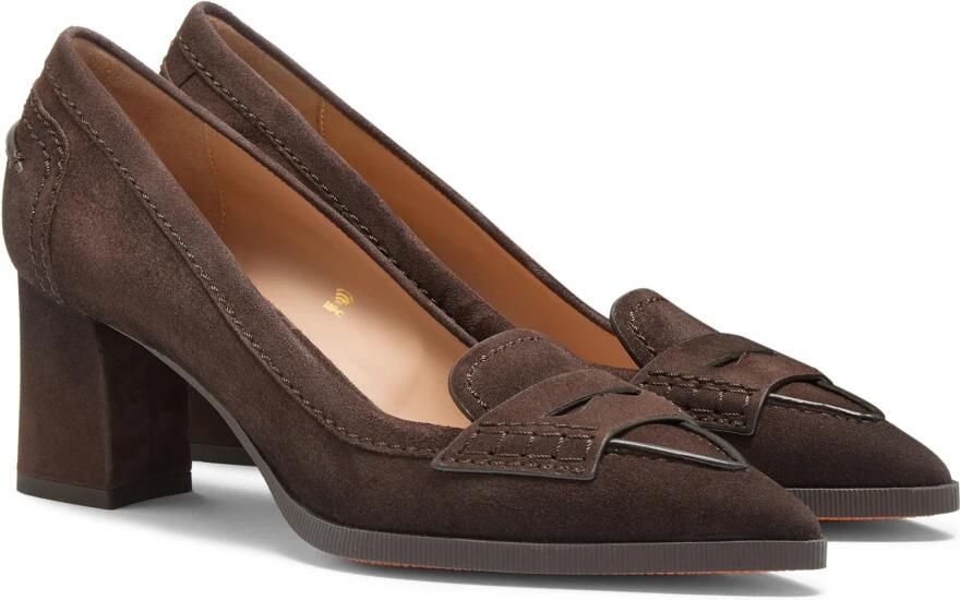 Santoni Suede Mid-Heel Pump - Foto 3