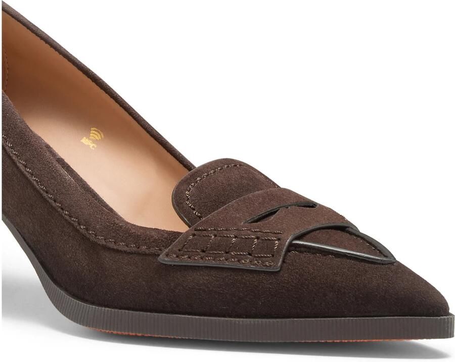 Santoni Suede Mid-Heel Pump - Foto 2