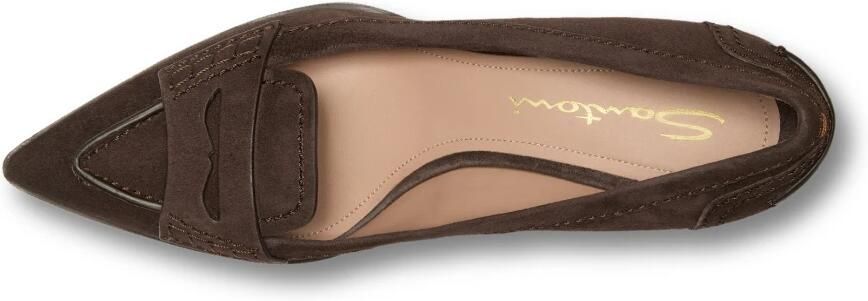Santoni Suede Mid-Heel Pump - Foto 5