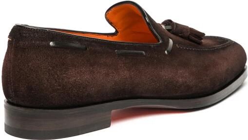 Santoni Suède Mocassin met Kwastjes