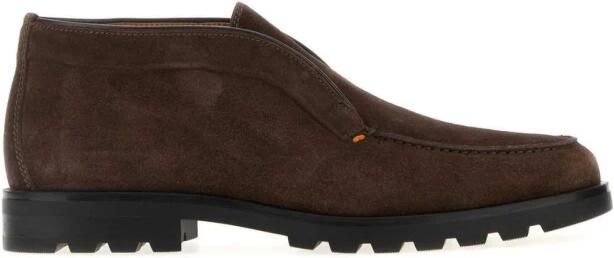 Santoni Suède Moccasin Chukka Boot met Profielzool