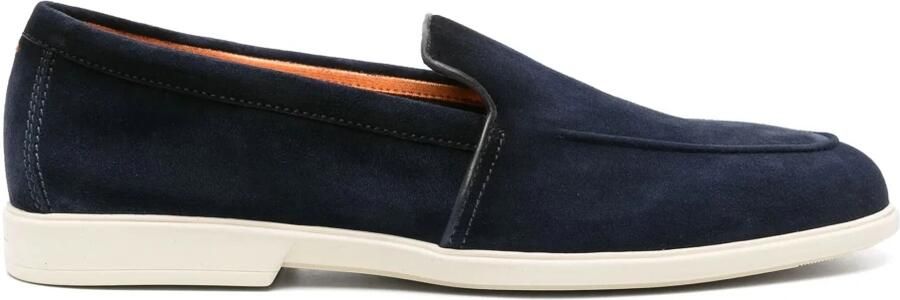 Santoni Suede Moccasin
