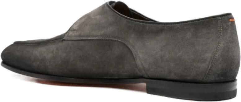 Santoni Suede Monk Schoenen met Gespsluiting - Foto 3