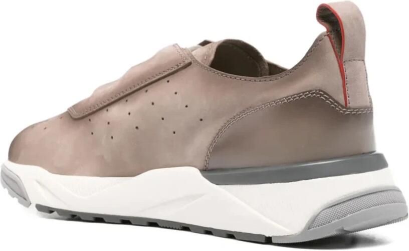 Santoni Suede Panelled Sneakers - Foto 2