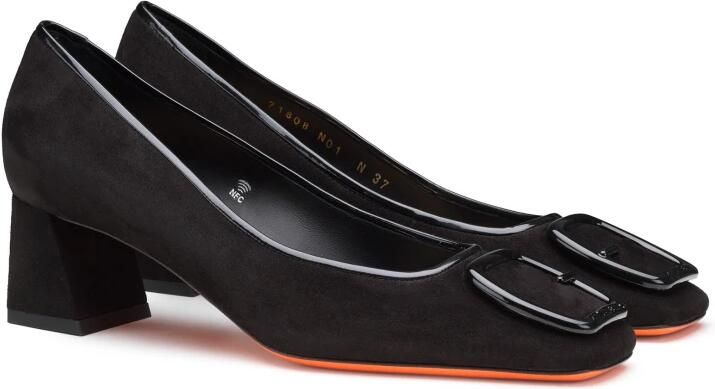 Santoni Suède Pumps met middelhoge hak - Foto 2