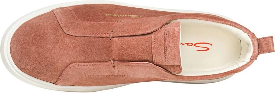 Santoni Suede Slip-On Sneaker