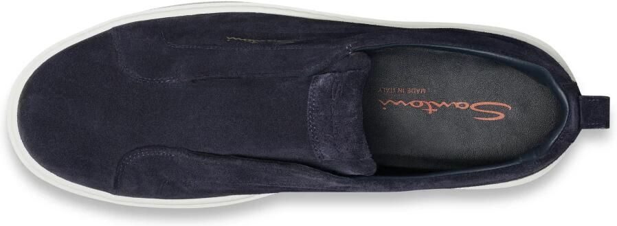 Santoni Suede Slip-On Sneaker