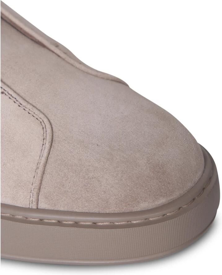 SANTONI Lage Sneakers Heren 21995 Maat: 10 Materiaal: Suède Kleur: Taupe - Foto 2