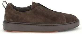 Santoni Suede slip-on Sneakers