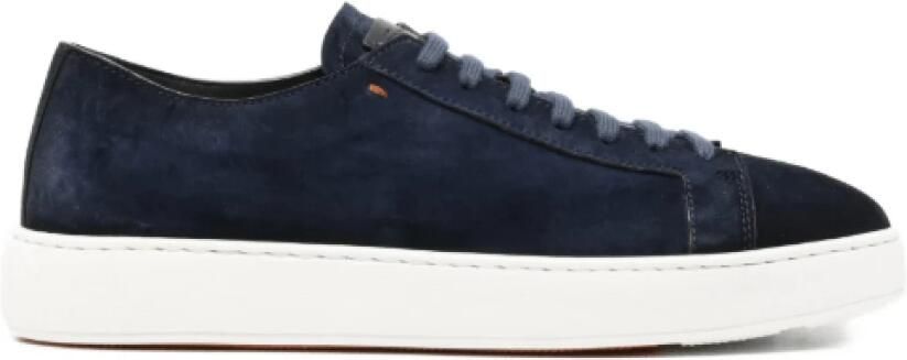 Santoni Suede Sneakers met veters