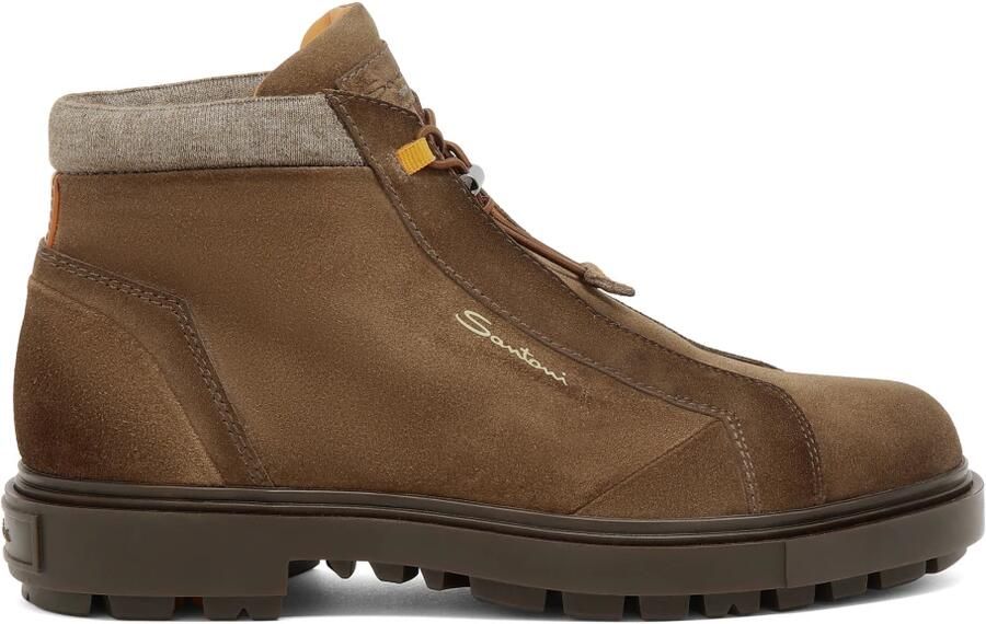 SANTONI Veterboots Heren 18972 5 47 Suède Bruin