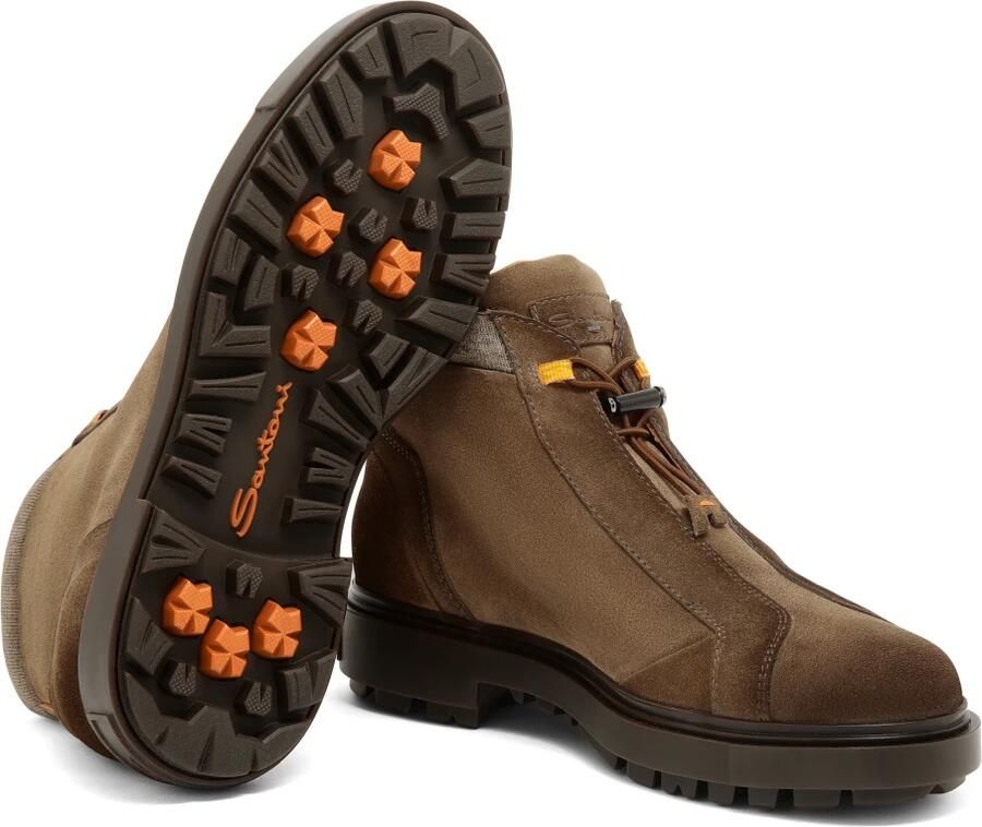 SANTONI Veterboots Heren 18972 5 47 Suède Bruin - Foto 3