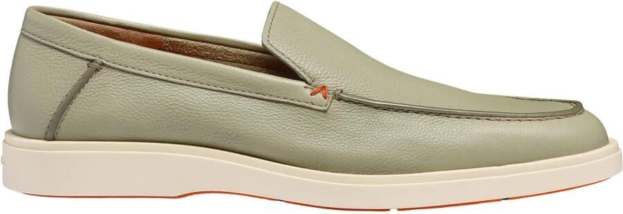 Santoni Tumbled Leather Loafer