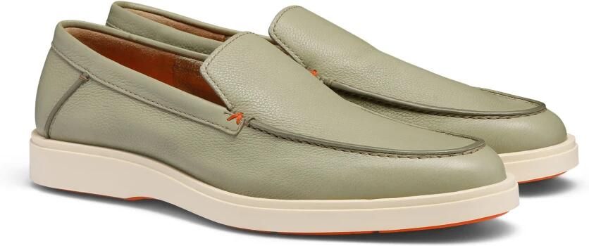 Santoni Tumbled Leather Loafer - Foto 2