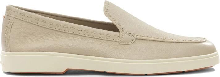 Santoni Tumbled Leather Loafer