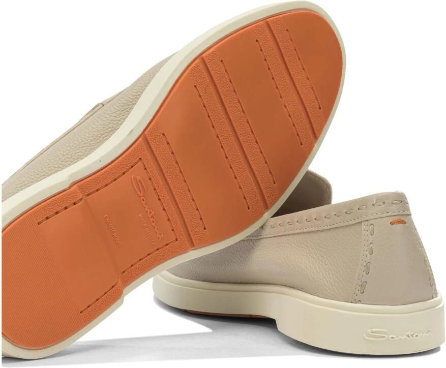 Santoni Tumbled Leather Loafer - Foto 2