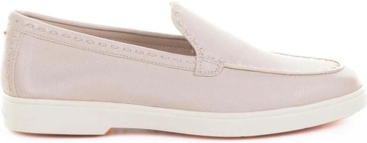 Santoni Tumbled Leather Loafer