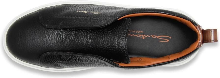 Santoni Tumbled Leather Slip-on Sneaker - Foto 5
