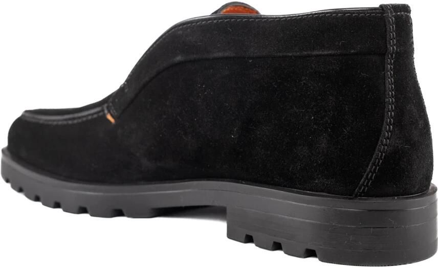 Santoni Zwarte Suède Leren Herenlaarzen - Foto 2
