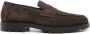 Santoni Schapenvacht Gevoerde Koffiebruine Loafers - Thumbnail 1
