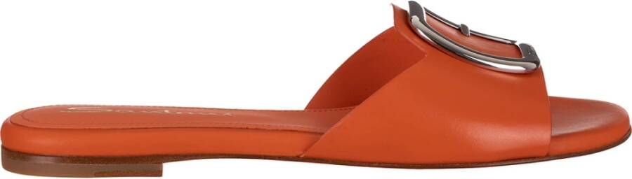 Santoni Zomerse Stijl Sliders Orange Dames