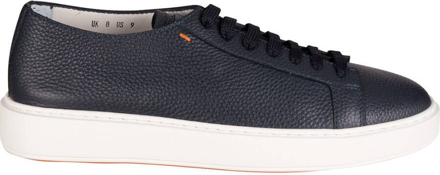 Santoni Sneakers van gestructureerd leer met uitneembare zool Blauw Heren