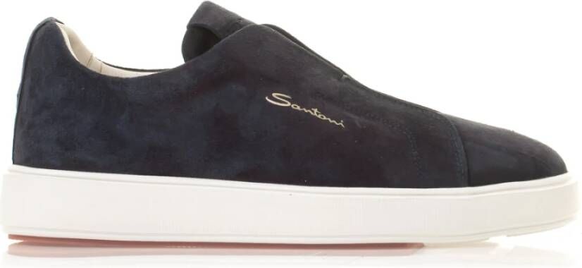 Santoni Sneakers Blauw Heren