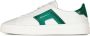 Santoni Witte Sneaker met Groene Inzetstukken White Heren - Thumbnail 12