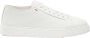 Santoni Leren Sneakers met Korrelstructuur oor Heren White Heren - Thumbnail 1