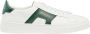 Santoni Witte Sneaker met Groene Inzetstukken White Heren - Thumbnail 8
