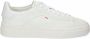 Santoni Leren Sneaker met Maxi Lettering White Heren - Thumbnail 1