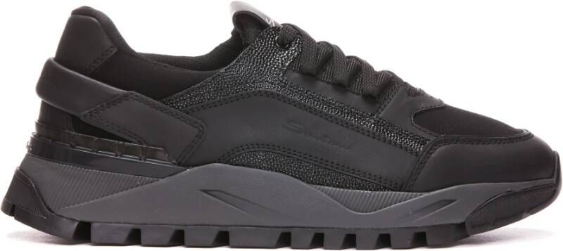 Santoni Sneakers Zwart Heren