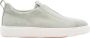 Santoni Sportieve Slip-On Sneaker Bianco Arancio Gray Heren - Thumbnail 1