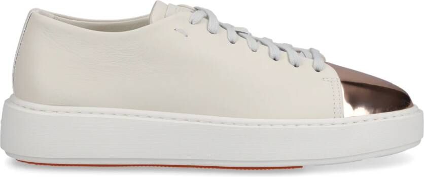 Santoni Stijlvolle Budapester Sneakers voor Dames White Dames