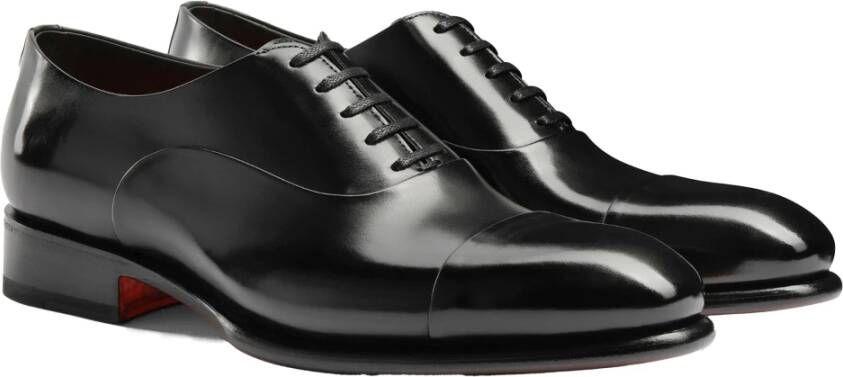 Santoni Stijlvolle Schoen voor Mannen Black Heren