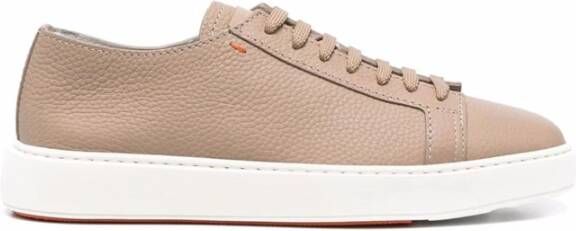 Santoni Stijlvolle Sneakers voor Moderne Stijl Beige Heren