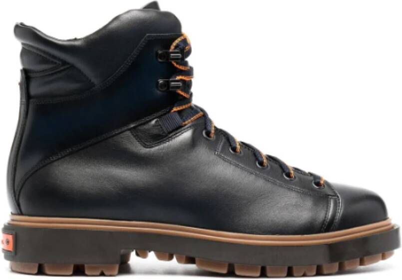 Santoni Stijlvolle veterschoenen voor de bergen Blauw Heren