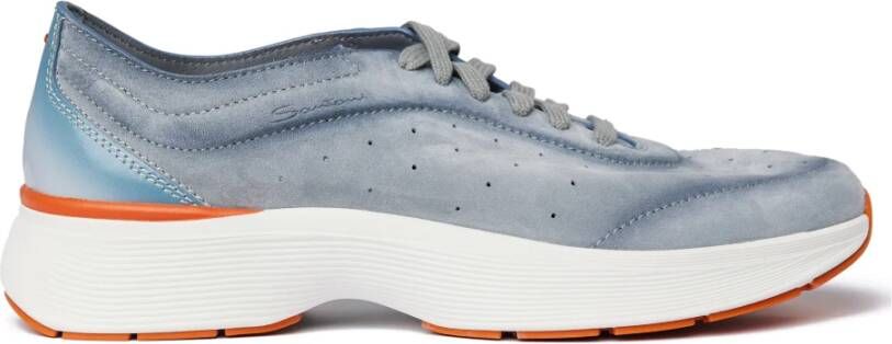 Santoni Suede Leren Sneakers