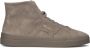 SANTONI Hoge Sneakers Heren Sue Mid Rits Sneaker Maat: 46 5 47 Materiaal: Suède Kleur: Taupe - Thumbnail 1
