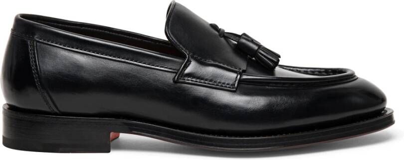 Santoni Urban Tassel Loafer Black Heren
