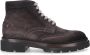 Santoni Velours Enkellaarzen 17684 Grijs Heren - Thumbnail 1
