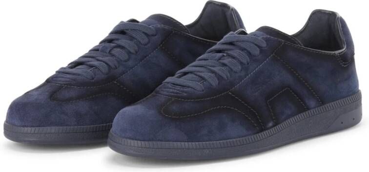 Santoni Velours Sneaker met Tijdloze Stijl