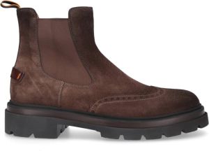 Santoni Veloursleder Chelsea Boots 17701 Andy Bruin Heren