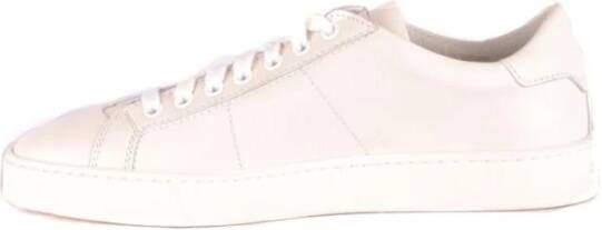 Santoni Verhoog je sneaker game met leren sneakers Wit Heren