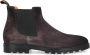 Santoni Verhoog je stijl met Chelsea Boots 18588 Veloursleder Grijs Heren - Thumbnail 1
