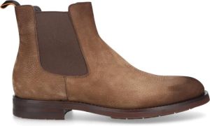 Santoni Villach Chelsea Laarzen van Nubuck Leer Bruin Heren