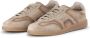 SANTONI Lage Sneakers Heren Oly Cube Maat: 10 Materiaal: Suède Kleur: Camel - Thumbnail 6