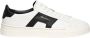 Santoni Witte Leren Sneakers met Dubbele Gesp Detail White Heren - Thumbnail 1