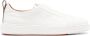 Santoni Witte Leren Instap Sneakers White Heren - Thumbnail 1